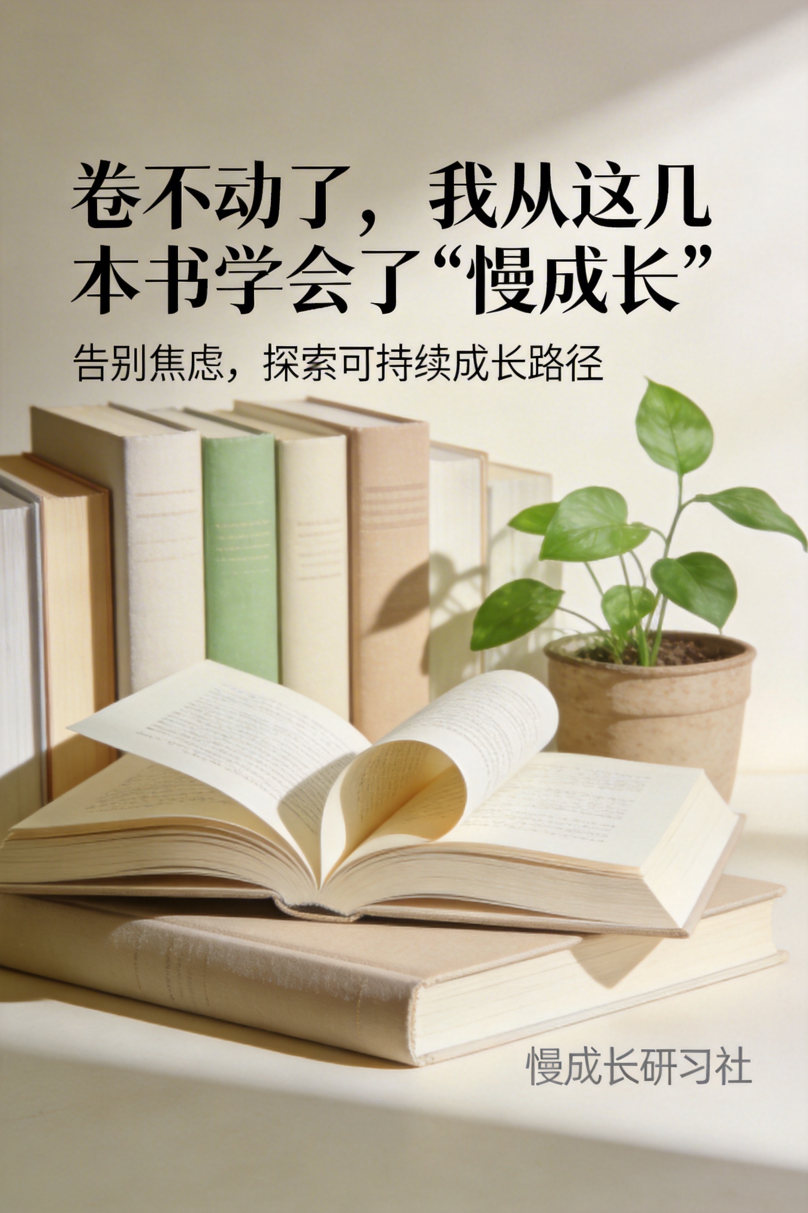 卷不动了，我从这几本书学会了“慢成长”