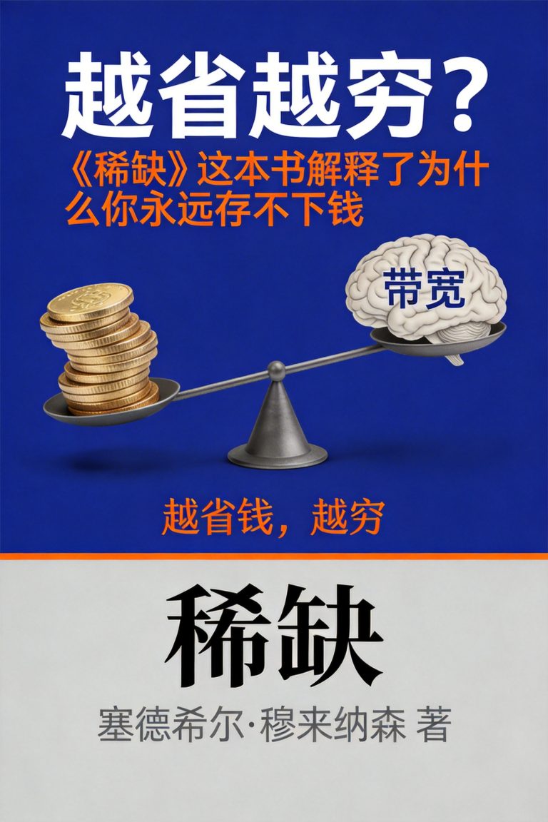 越省越穷？《稀缺》这本书解释了为什么你永远存不下钱