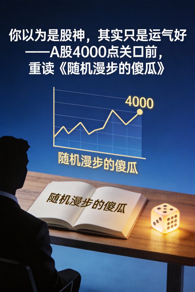 你以为是股神，其实只是运气好——A股4000点关口前，重读《随机漫步的傻瓜》