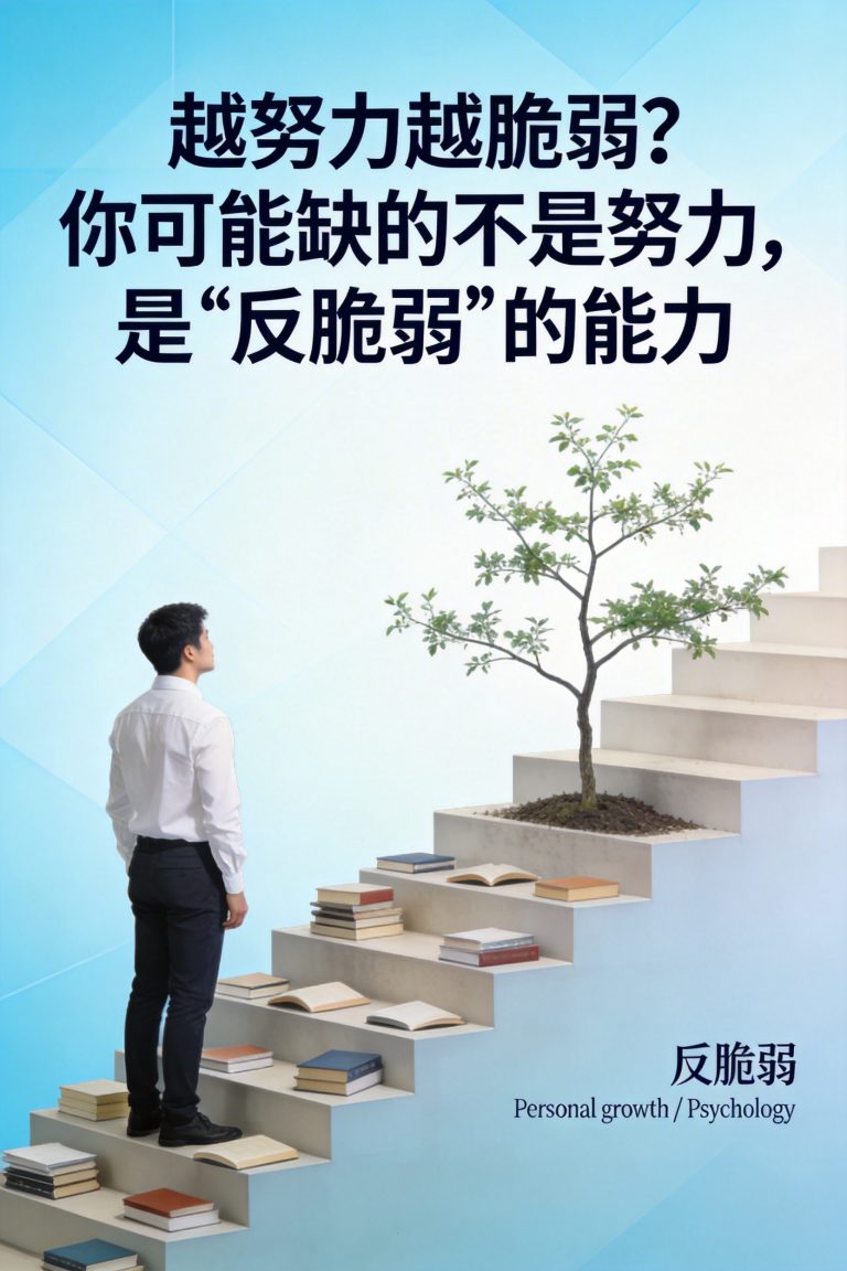 越努力越脆弱？你可能缺的不是努力，是”反脆弱”的能力