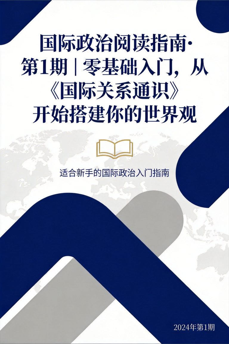国际政治阅读指南·第1期｜零基础入门，从《国际关系通识》开始搭建你的世界观
